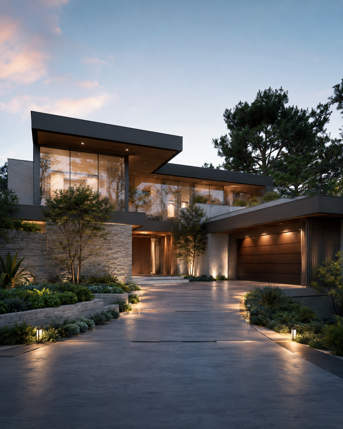 Photorealistic architectural 3D visualization exterior